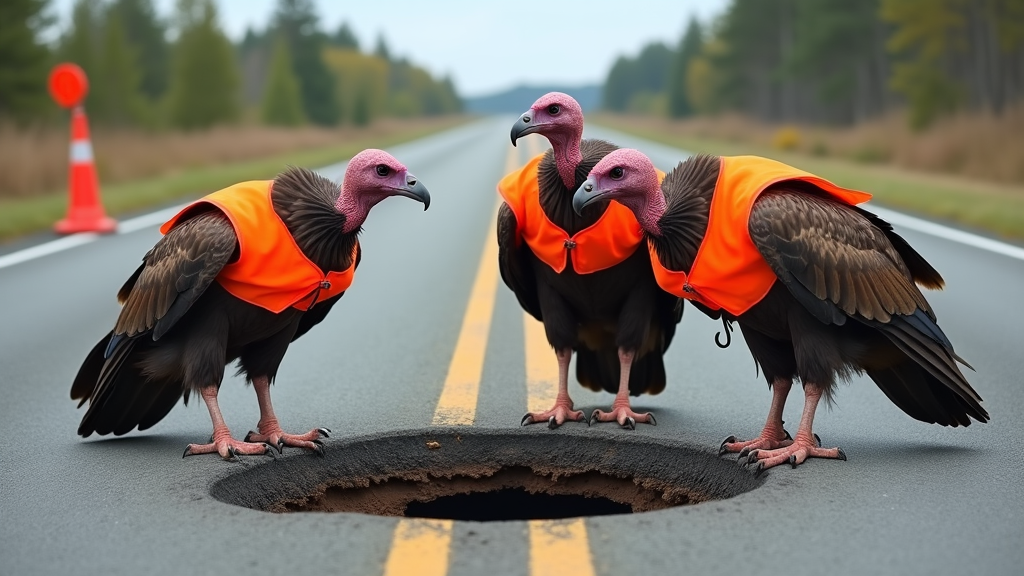 Crew inspecting infrastructure